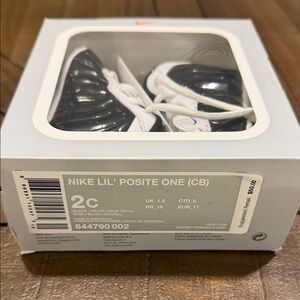 Nike Lil' Posite One Black and White Baby Shoes